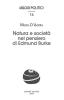 Natura e societ� nel pensiero di Edmund Burke