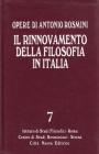 Il rinnovamento della filosofia in Italia vol.7
