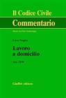 Lavoro a domicilio. Art. 2128