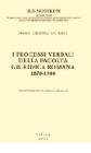 I processi verbali della Facolt� giuridica romana 1870-1900