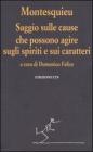 Saggio sulle cause che possono agire sugli spiriti e sui caratteri