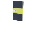 Moleskine large. Quaderni a pagine bianche - set da 3 pezzi copertina blu