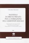 Materiali di diritto privato per la fondazione dell'assistenze sociali