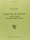 Studi sul De Sanctis e altri scritti di storia della critica
