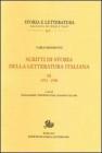Scritti di storia della letteratura italiana vol.3