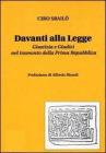 Davanti alla legge. Giustizia e giudici nel tramonto della prima Repubblica
