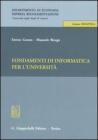 Fondamenti di informatica per l'universit�