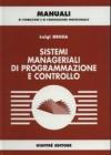 Sistemi manageriali di programmazione e controllo Sistemi manageriali di programmazione e controllo