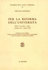 Per la riforma dell'universit�