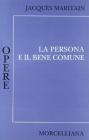 La persona e il bene comune