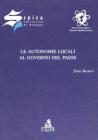 Le autonomie locali al governo del paese. Inaugurazione dell'anno accademico Spisa 2000-2001