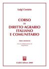 Corso di diritto agrario italiano e comunitario Corso di diritto agrario italiano e comunitario