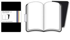 Moleskine. Set 2 taccuini Volant a pagine bianche copertina nera
