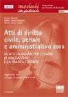 Atti di diritto civile, penale e amministrativo 2009