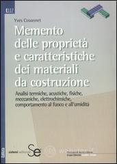 Memento delle propriet� e delle caratteristiche dei materiali da costruzione. E-book