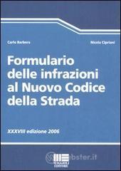 Formulario delle infrazioni al nuovo codice della strada