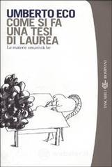 Come si fa una tesi di laurea. E-book