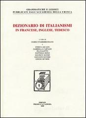 Dizionario di italianismi in francese, inglese e tedesco