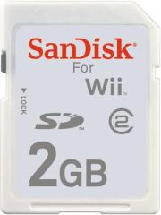 WII DSi Sandisk Memory SD 2 Gb