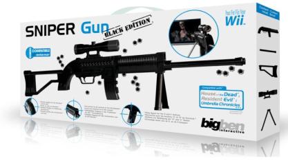 WII Sniper Gun Black
