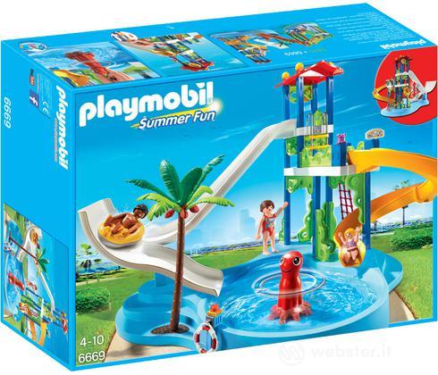 PLAYMOBIL Torre degli Scivoli e Piscina PLAYMOBIL Torre degli Scivoli e Piscina