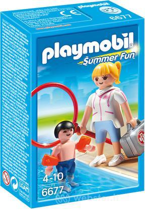PLAYMOBIL Bagnina e Bimbo con Braccioli PLAYMOBIL Bagnina e Bimbo con Braccioli