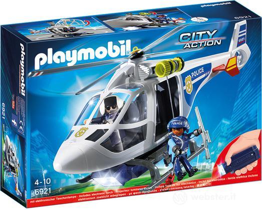 PLAYMOBIL Elicottero Polizia Con Luce Av PLAYMOBIL Elicottero Polizia Con Luce Av