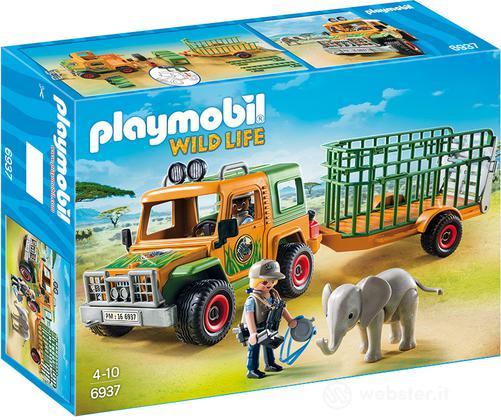PLAYMOBIL Jeep Rangers+Gabbia Trasporto PLAYMOBIL Jeep Rangers+Gabbia Trasporto