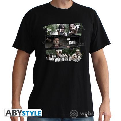 T-Shirt Walking Dead-Good,Bad,Walkers M T-Shirt Walking Dead-Good,Bad,Walkers M