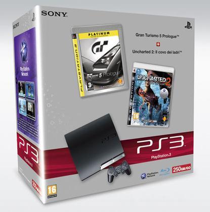Playstation 3 250 Gb+GT5Prolog+Unchart.2 Playstation 3 250 Gb+GT5Prolog+Unchart.2