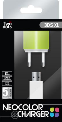 TWO DOTS Alimentatore Color Green 3DS XL TWO DOTS Alimentatore Color Green 3DS XL