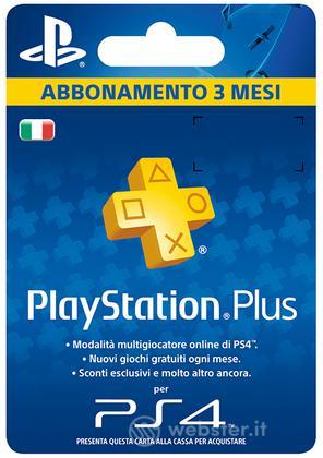 Sony PSN PS Plus Hanging Card 3 Mesi Sony PSN PS Plus Hanging Card 3 Mesi