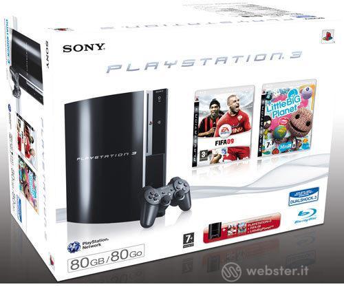 Playstation 3 80 Gb + Fifa 09 + LittleBP Playstation 3 80 Gb + Fifa 09 + LittleBP