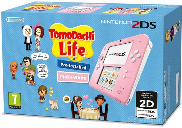 Nintendo 2DS Rosa+Bianco+Tomodachi Life Nintendo 2DS Rosa+Bianco+Tomodachi Life
