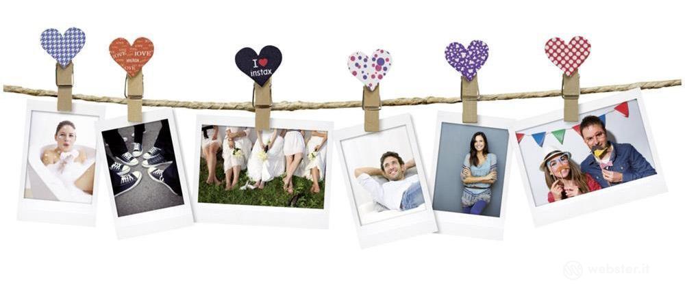 FUJIFILM Instax Design Clips Cuori 10pz FUJIFILM Instax Design Clips Cuori 10pz