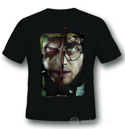 T-Shirt Harry vs Voldemort Black XL T-Shirt Harry vs Voldemort Black XL