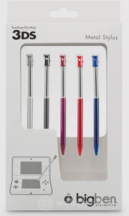 3DS Pack 5 Pennini Metal Retrattili Bigb 3DS Pack 5 Pennini Metal Retrattili Bigb