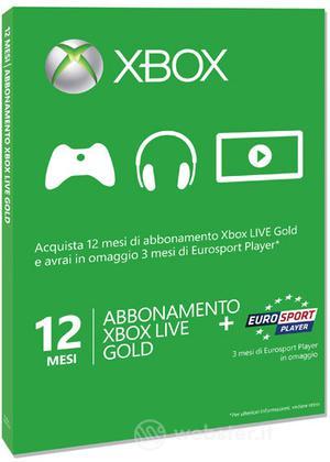 MICROSOFT X360 Live 12M Gld+3M Eurosport MICROSOFT X360 Live 12M Gld+3M Eurosport