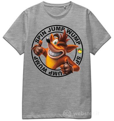 T-Shirt Crash Spin Jump Wump (Grey) 2XL T-Shirt Crash Spin Jump Wump (Grey) 2XL