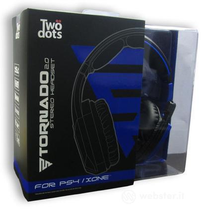 TWO DOTS Cuffie Tornado 2.0 Blu PS4 TWO DOTS Cuffie Tornado 2.0 Blu PS4