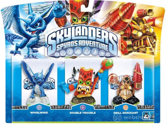 Skylanders D.Trouble+Whirlrwind+Drill S. Skylanders D.Trouble+Whirlrwind+Drill S.
